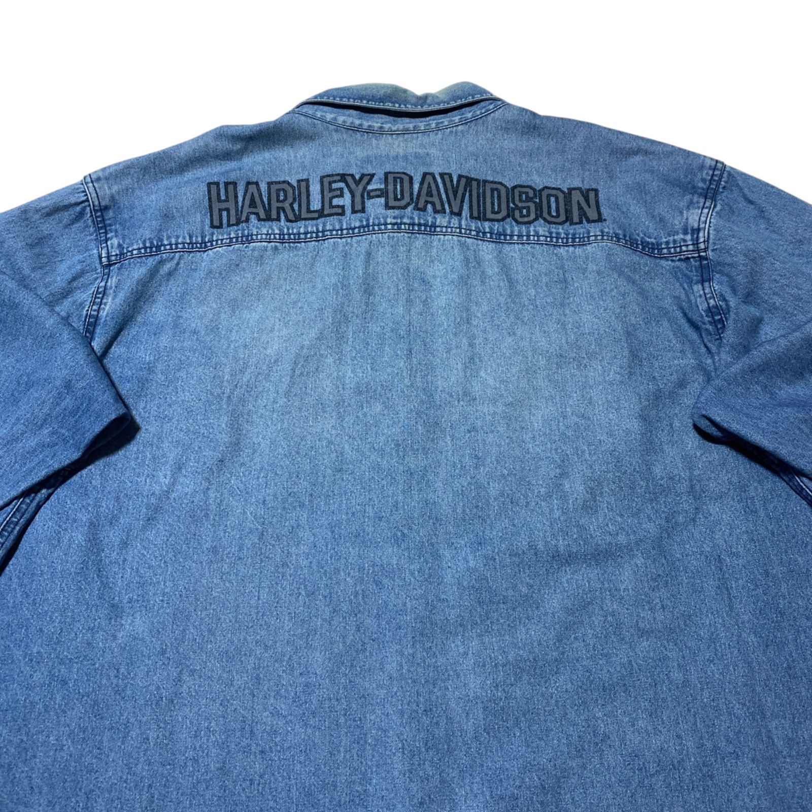 ハーレーダビッドソン Harley-Davidson デニムシャツ シャツ 2XL 