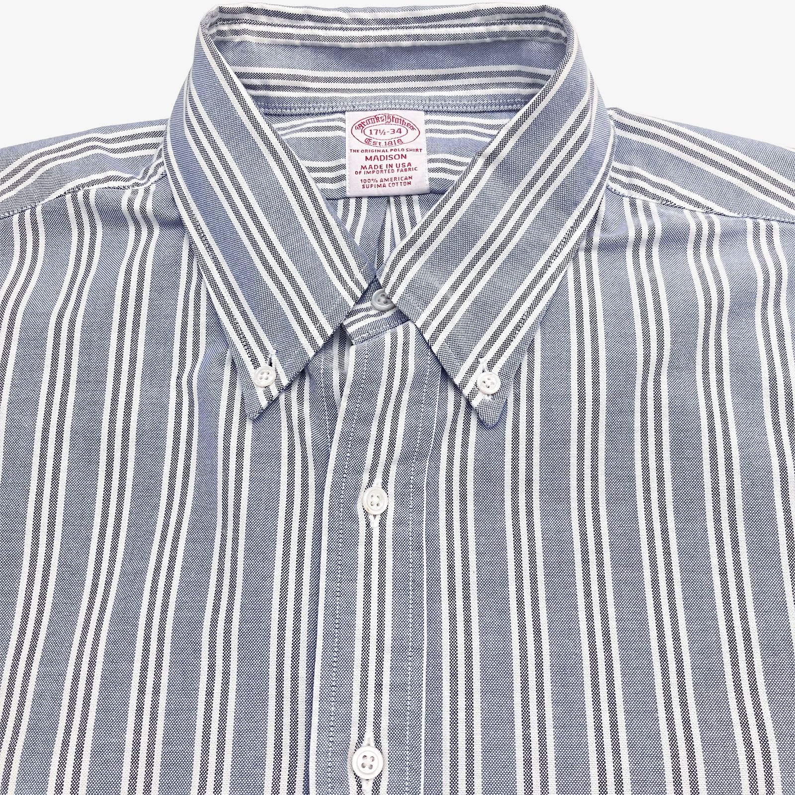 17 1/2-34】Brooks Brothers（ブルックスブラザーズ）ポロカラーBD 