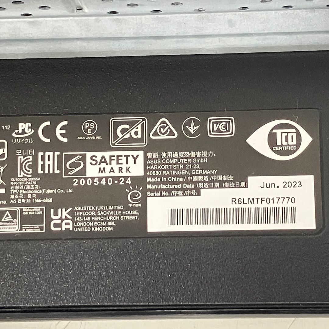 ASUS PA279CV-J 27インチ 2023年製 ジャンク - メルカリ