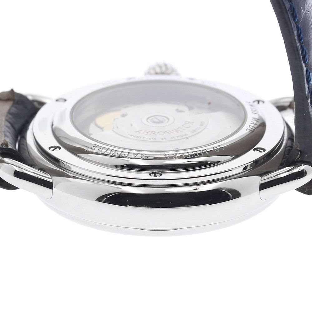  アエロウォッチ AEROWATCH 74969 AA01 1942 ムーンフェイズ デイト 自動巻き メンズ _948638 高検索ワード 自動巻き時計 腕時計(アナログ)