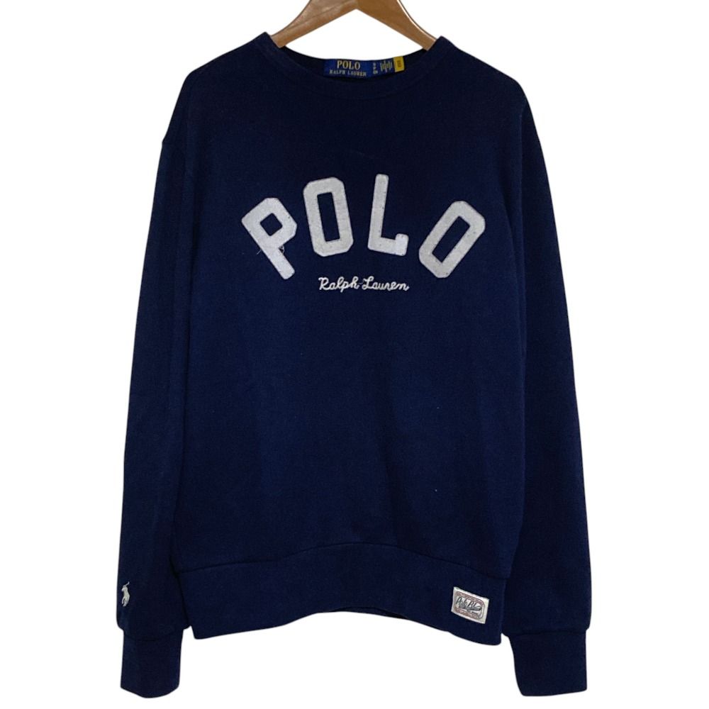 良品 POLO RALPH LAUREN ポロラルフローレン ロゴワッペン スウェット 