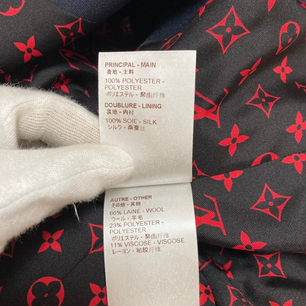 美品 LOUIS VUITTON ルイヴィトン メタルボタン 裏地モノグラム 美品 LOUIS VUITTON ルイヴィトン メタルボタン 裏地モノグラム