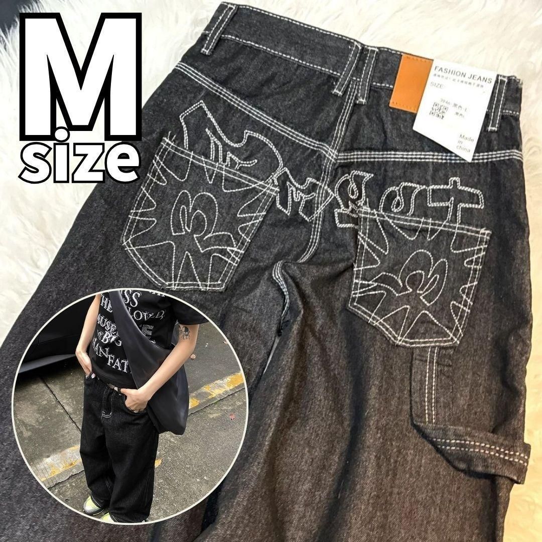 パンツ バギーデニム黒 14ozブラック ブラックデニム クラブバギー 5P
