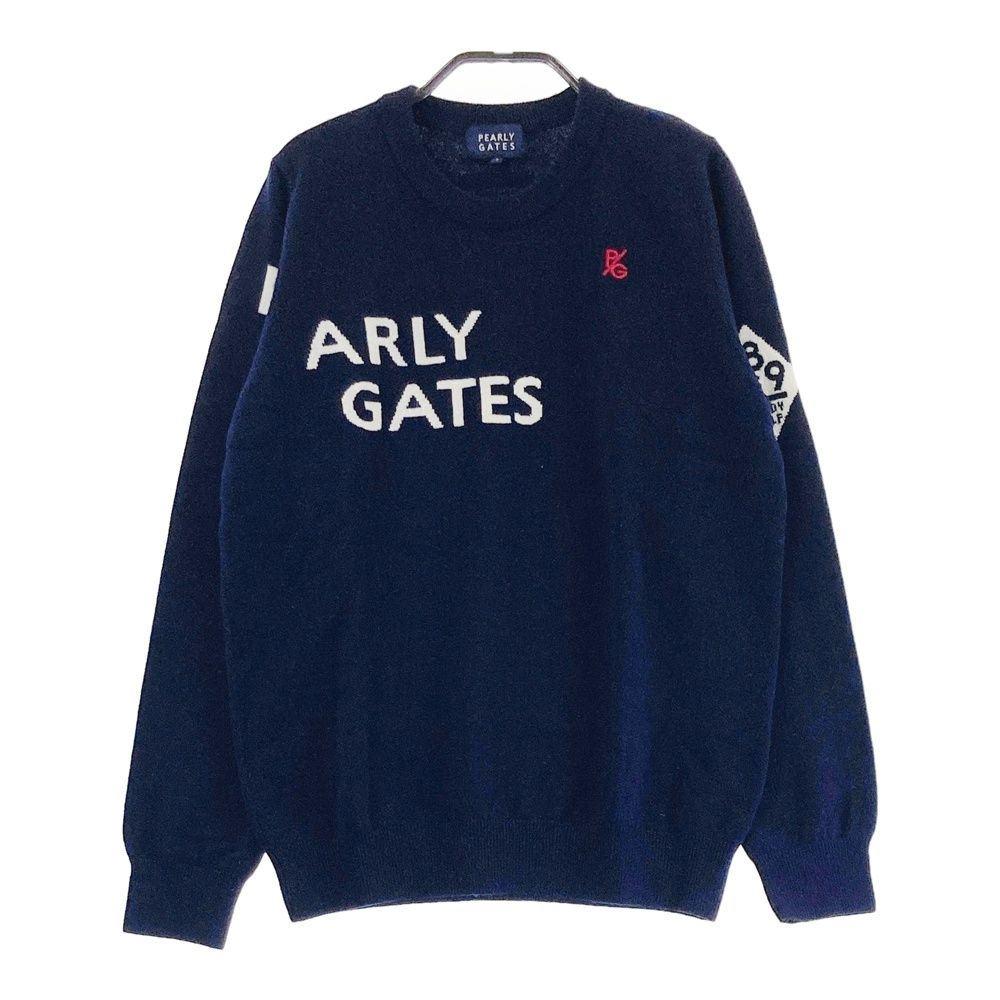 サイズ：1 PEARLY GATES パーリーゲイツ ニットセーター ネイビー系