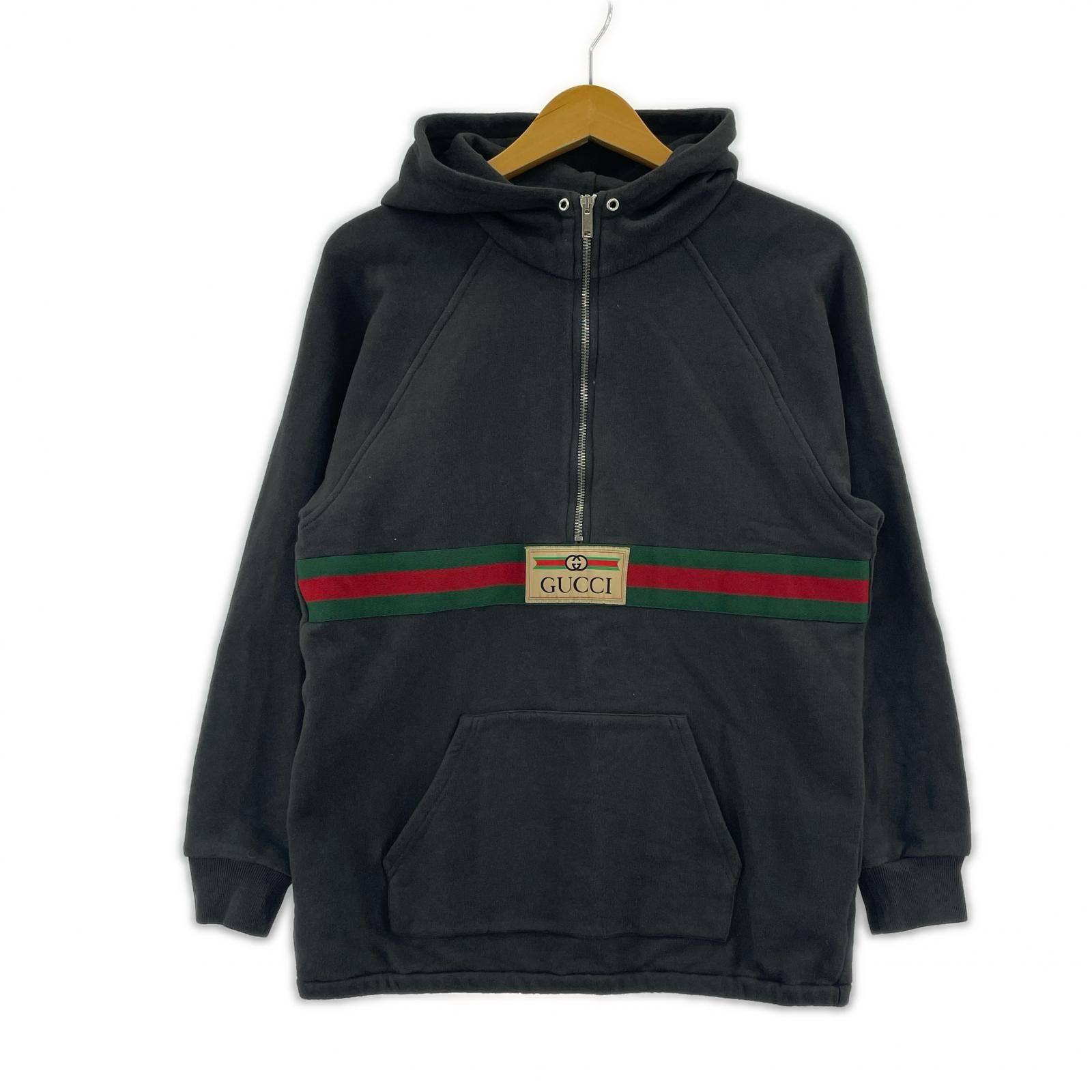 GUCCI グッチ シェリーライン ハーフジップパーカー size12(150/72 