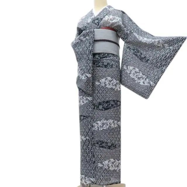 百華❀Y3545◇美品 絽 誂えポリエステル 手縫い仕立て 小紋 百華❀Y3545◇美品 絽 誂えポリエステル 手縫い仕立て 小紋