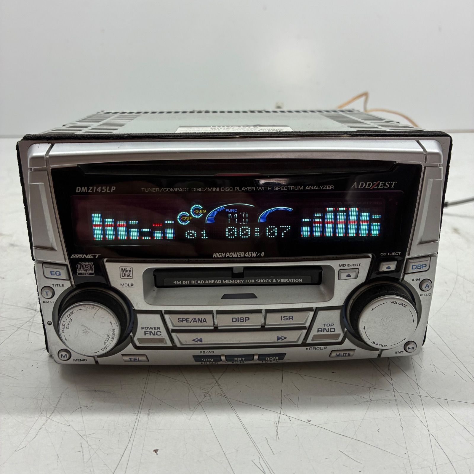 Y ADDZEST アゼスト 2DIN DMZ145LP カー オーディオ デッキ MD CD RAC