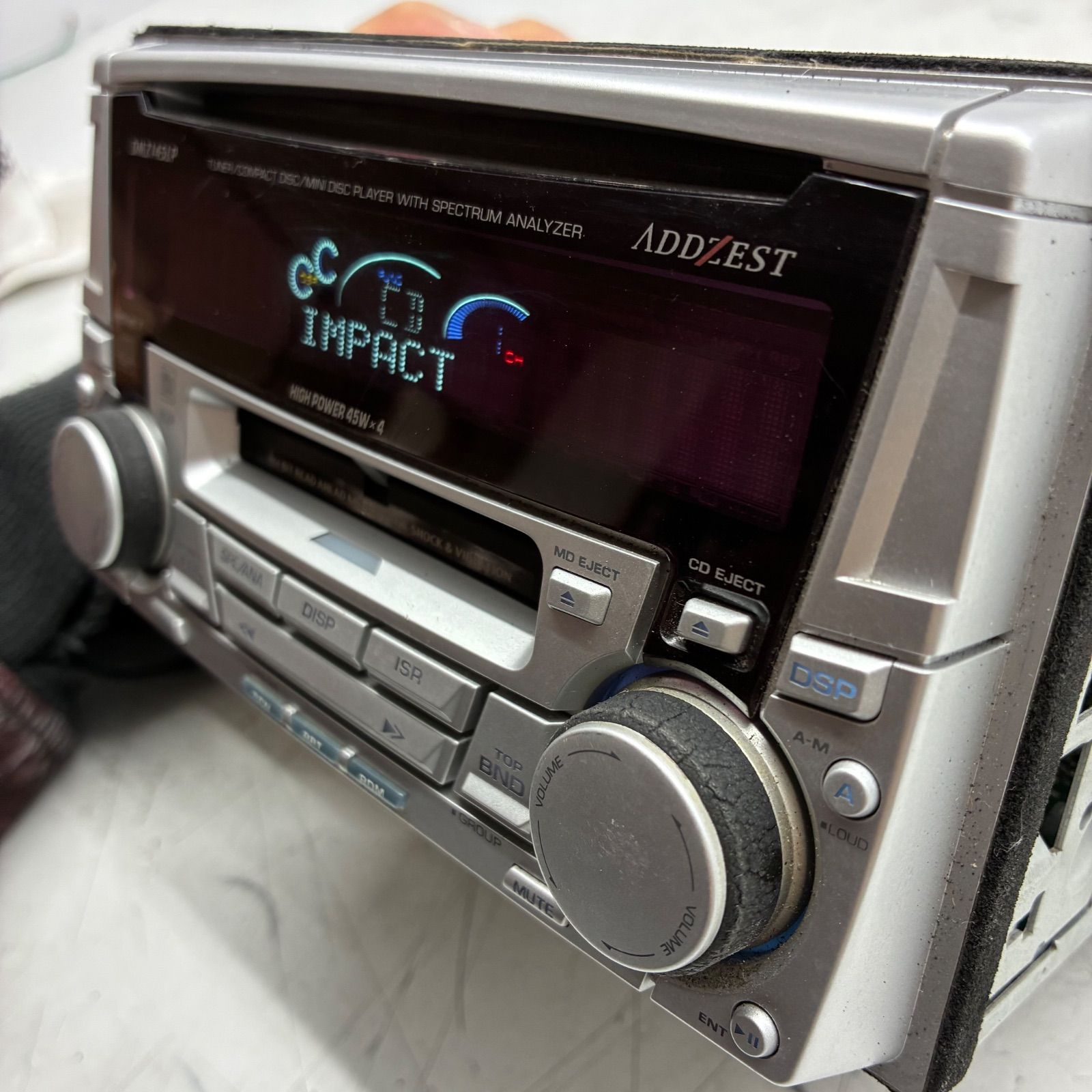 Y ADDZEST アゼスト 2DIN DMZ145LP カー オーディオ デッキ MD CD RAC