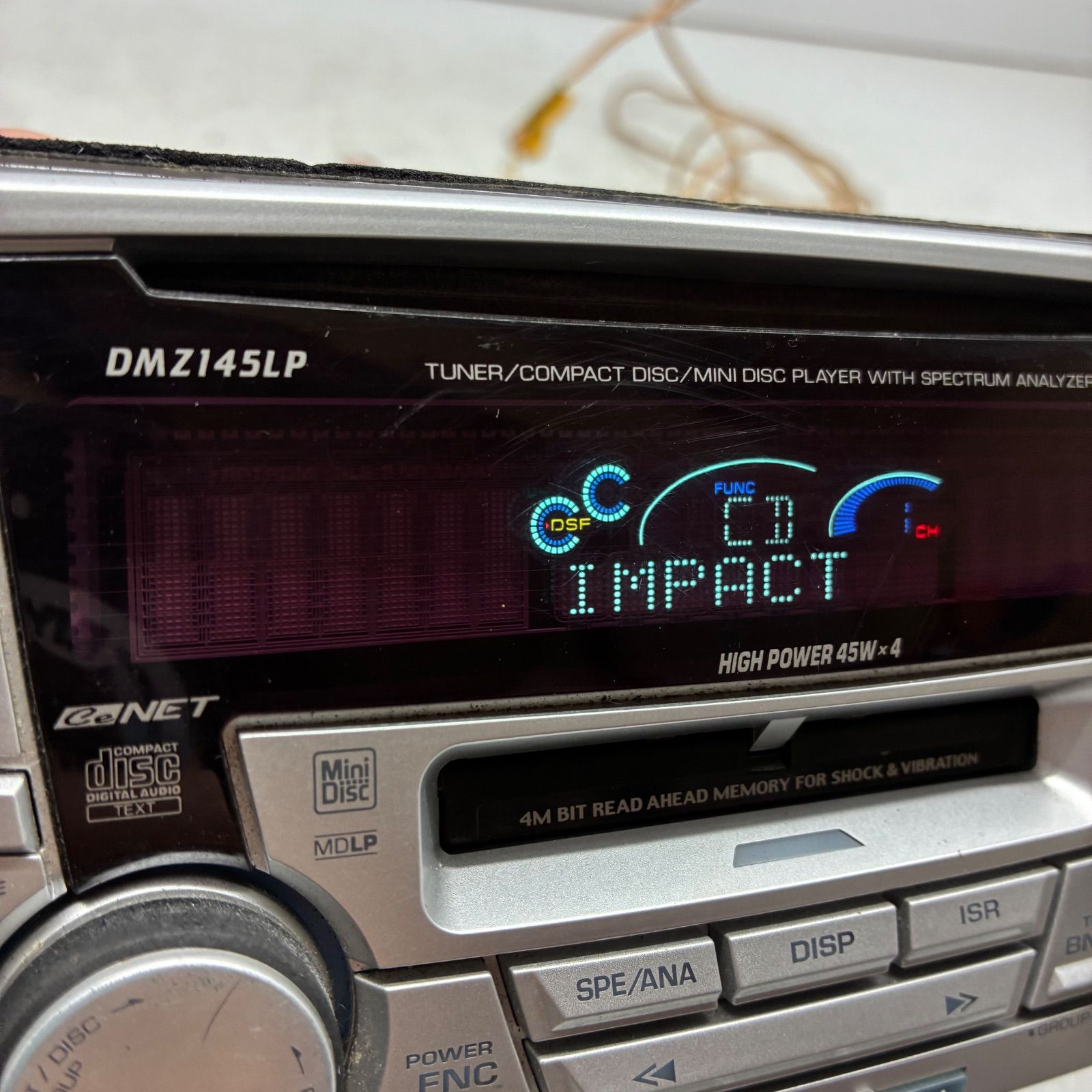 Y ADDZEST アゼスト 2DIN DMZ145LP カー オーディオ デッキ MD CD RAC
