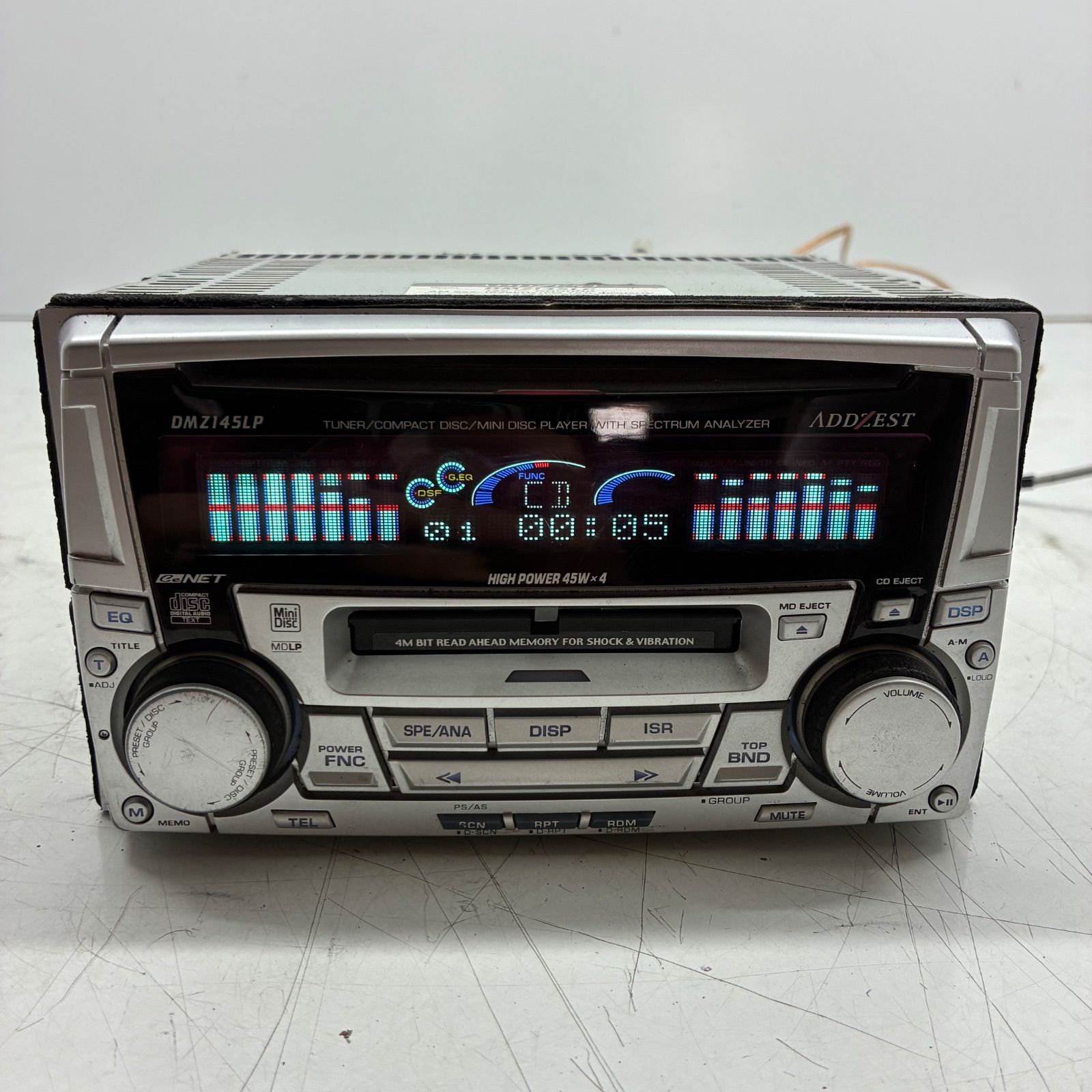 Y ADDZEST アゼスト 2DIN DMZ145LP カー オーディオ デッキ MD CD RAC