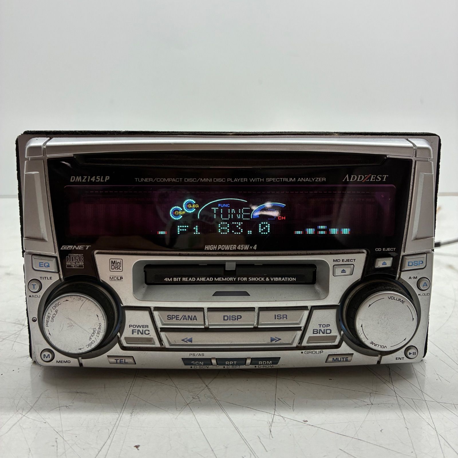 アゼスト　2DINデッキ ジャンク Y ADDZEST アゼスト 2DIN DMZ145LP カー オーディオ デッキ MD CD RAC