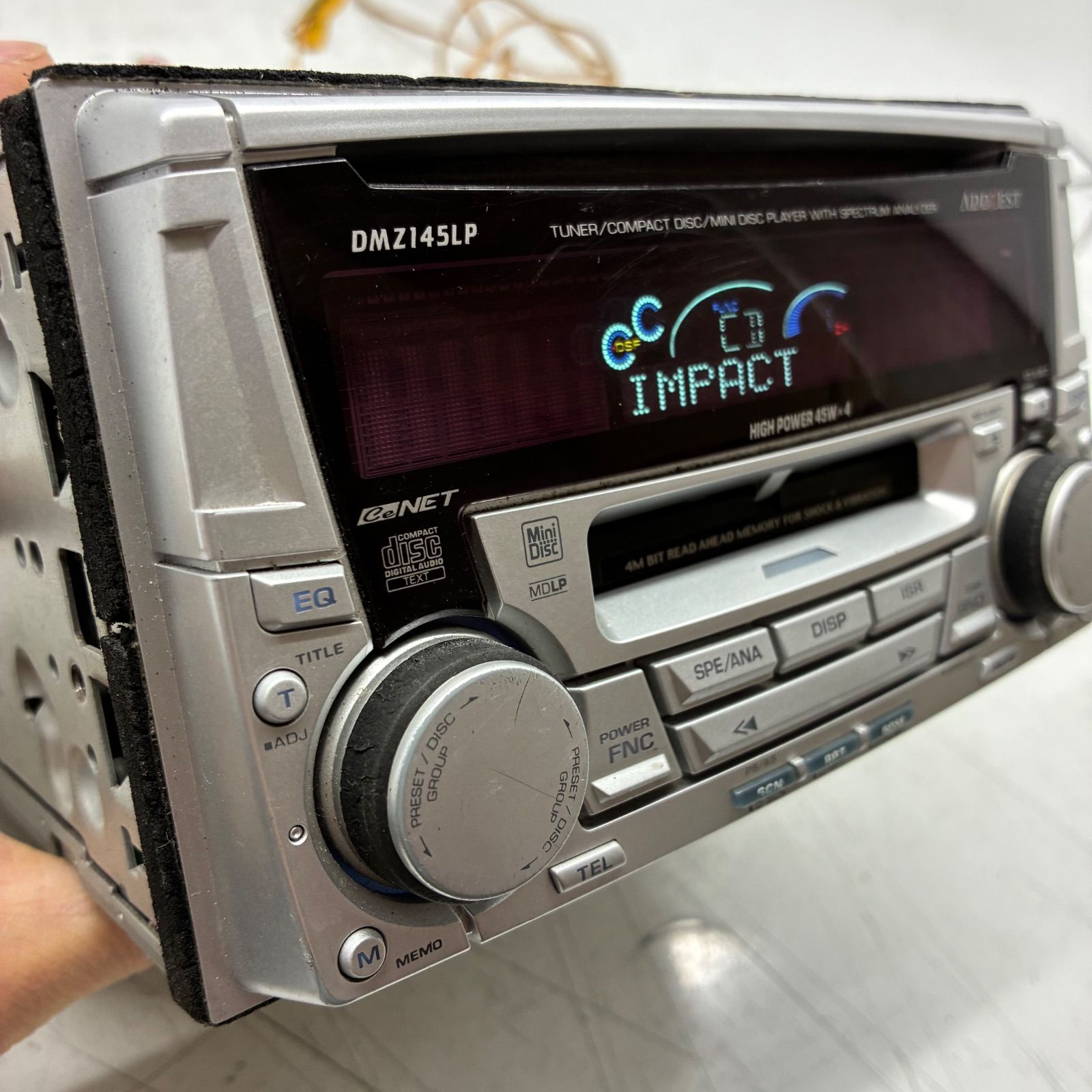 Y ADDZEST アゼスト 2DIN DMZ145LP カー オーディオ デッキ MD CD RAC