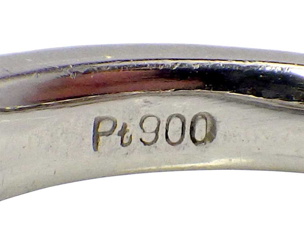 コンクパール ダイヤモンドリング Pt900 5.48g 9.5号 中宝鑑別書 コンクパール ダイヤモンドリング Pt900 5.48g 9.5号 中宝鑑別書