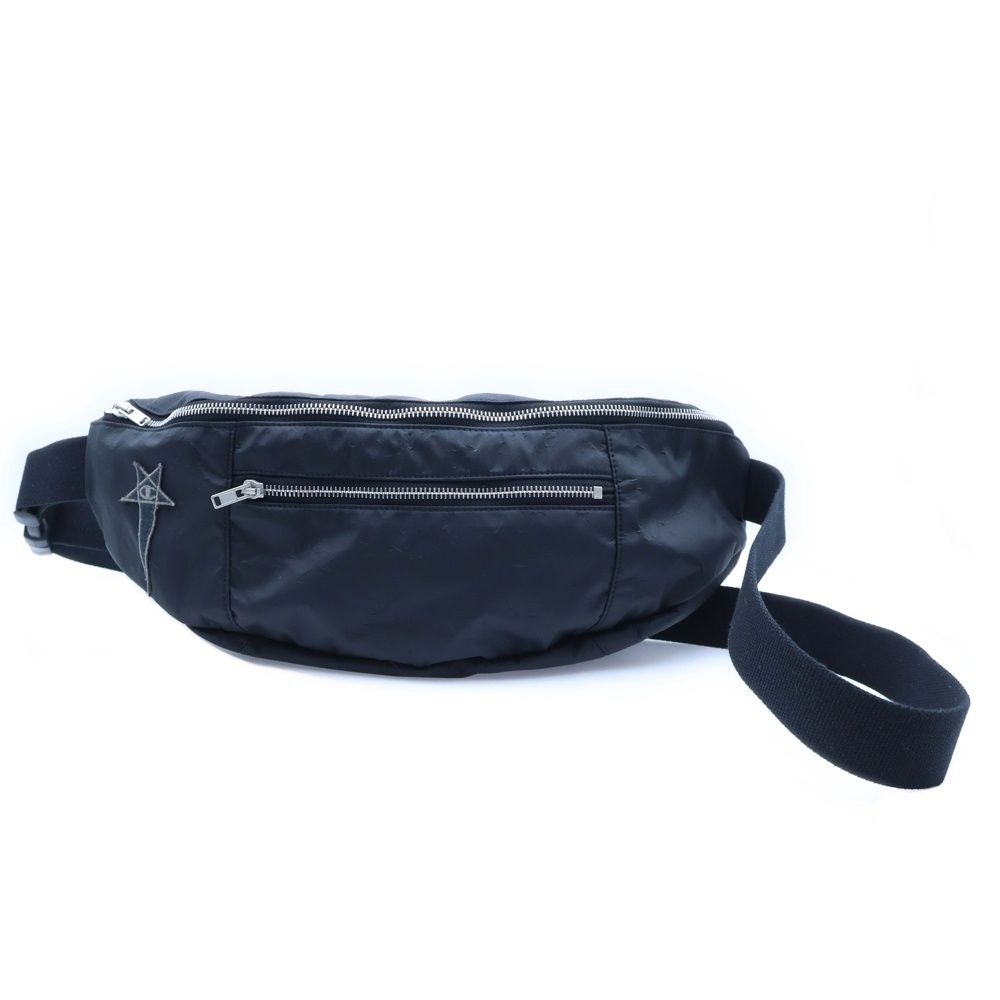 Rick Owens (リックオウエンス) ×Champion Belt Body Shoulder Bag Nylon ×チャンピオン ベルト ボディ ショルダー バッグ ナイロン ブラック CM01D6097-CHNY
