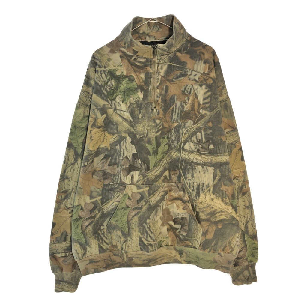 LIBERTY リバティ リアルツリーカモ ハーフジップスウェット 