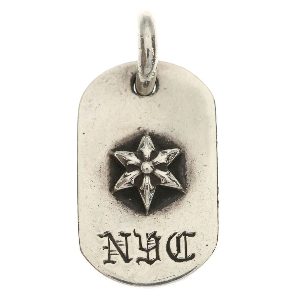 HOT，定番 CHROME HEARTS (クロムハーツ) RAISED STAR DOGTAG NYC限定