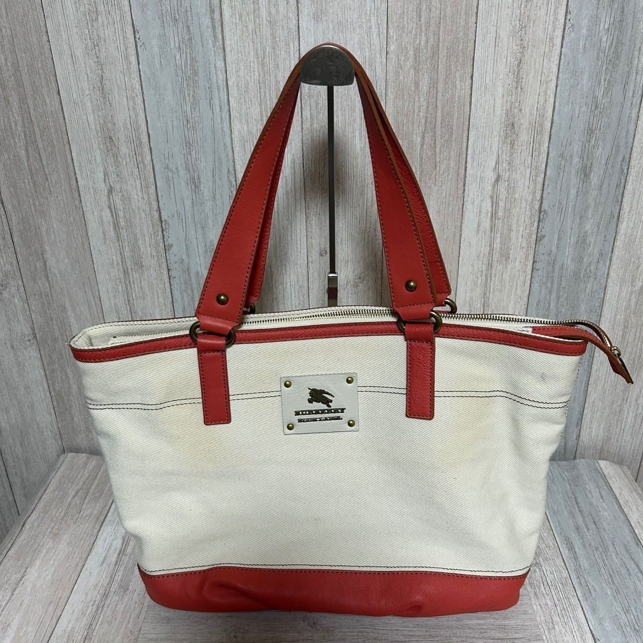 BURBERRY BLUE LABEL バーバリー ブルーレーベル キャンバス トート 