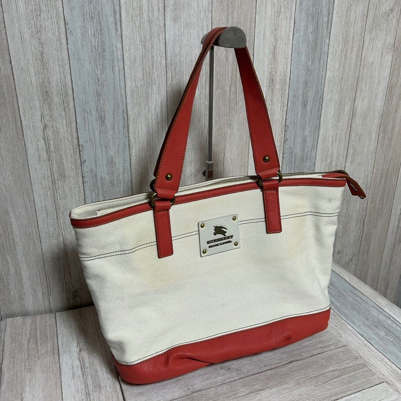 BURBERRY BLUE LABEL バーバリー ブルーレーベル キャンバス トート 