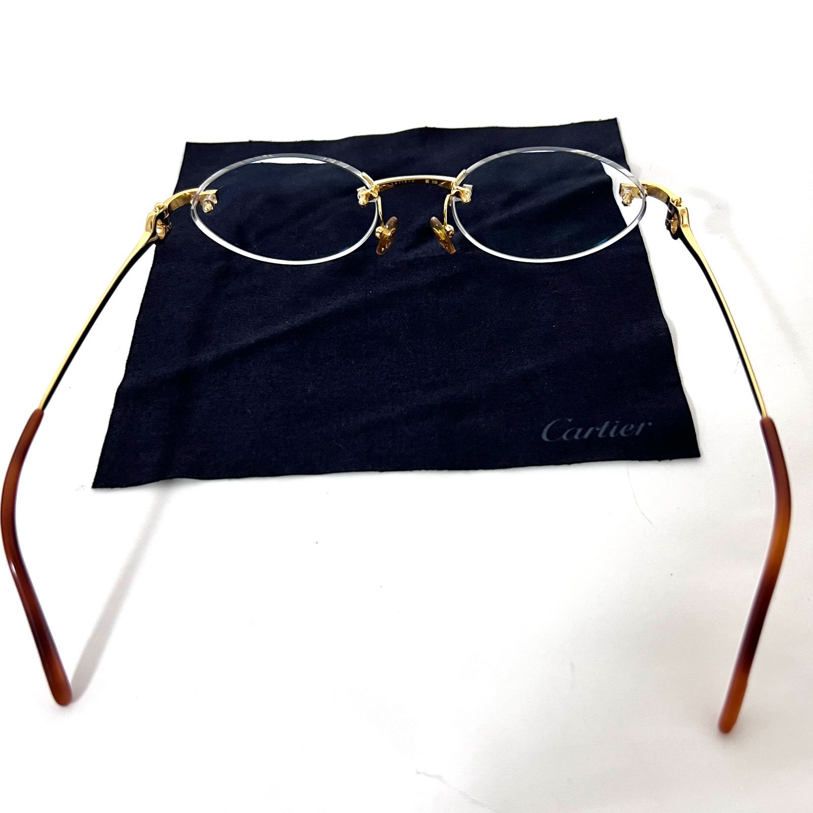 SD6567 Cartier カルティエ Cデュール ツーポイント リムレス 眼鏡 