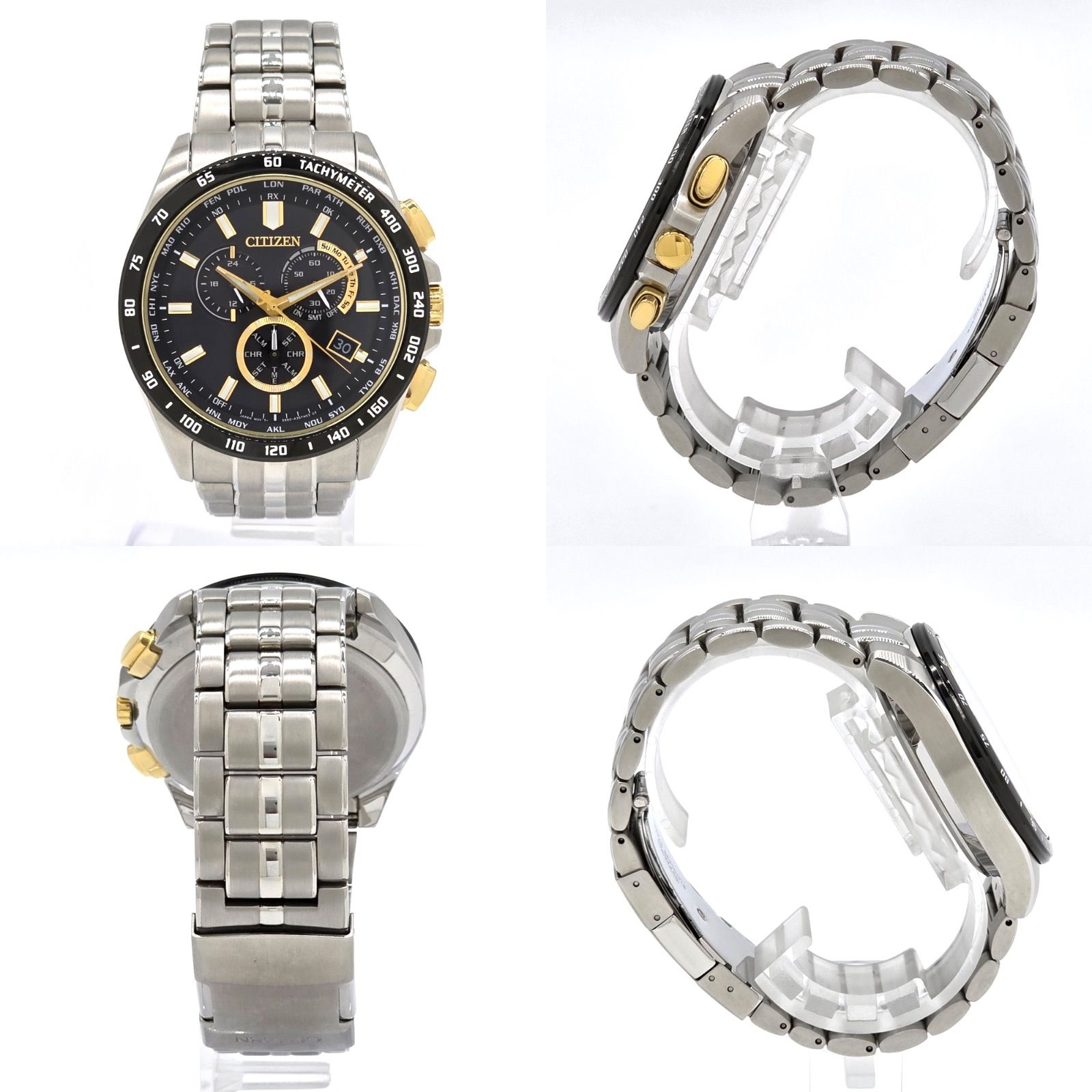 CITIZEN シチズン CB5879-53E エコ・ドライブ ソーラー電波時計 稼働品