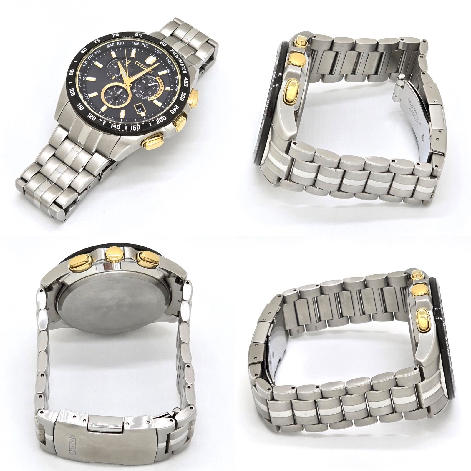 CITIZEN シチズン CB5879-53E エコ・ドライブ ソーラー電波時計 稼働品