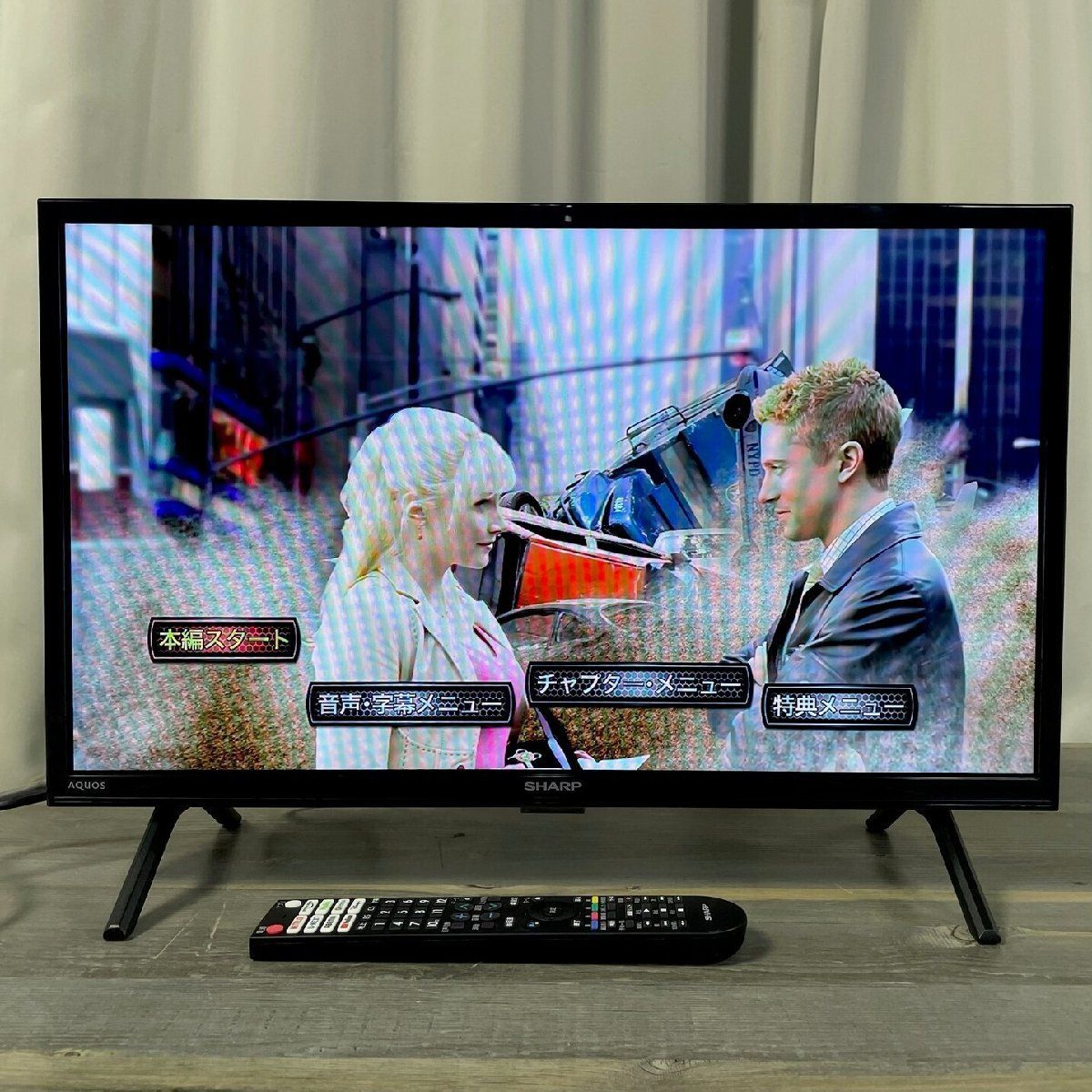 3398 SHARP 24V型 AndroidTV 液晶テレビ 2T-C24EF1 2024年製 / 送料 
