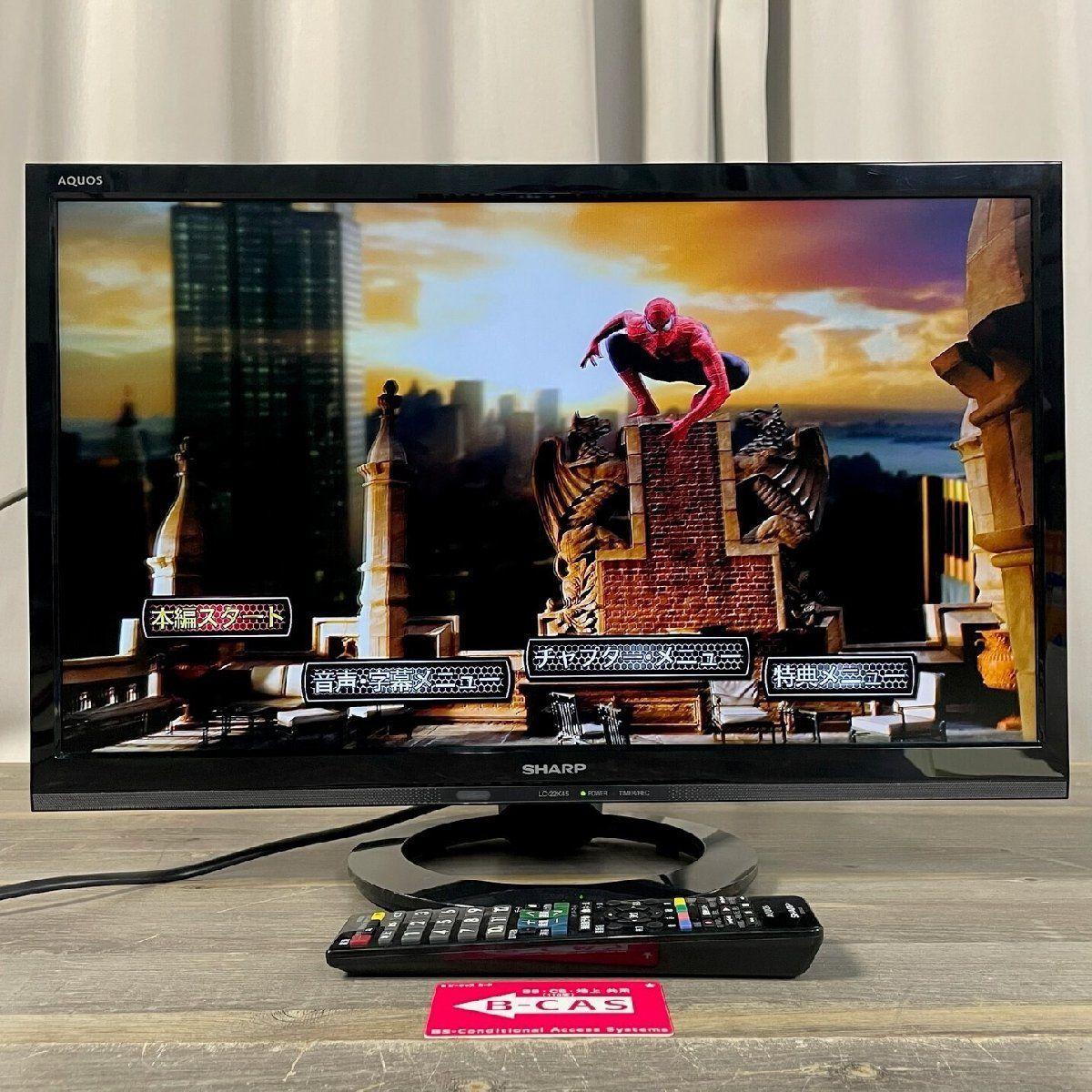 シャープ 液晶テレビ LC-22K45 2018年製 モニター ディスプレイ