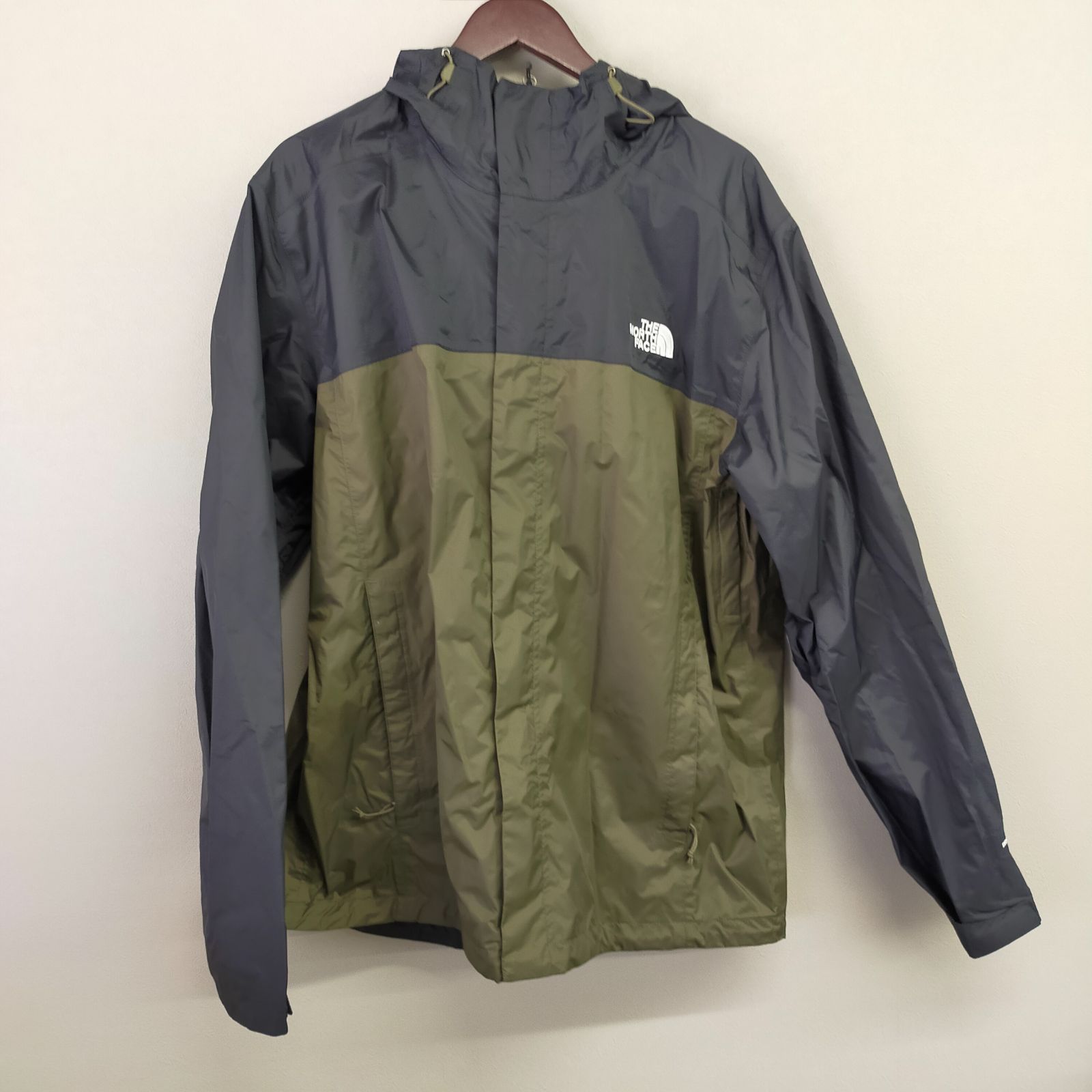 N3036 THE NORTHFACE ザノースフェイス ベンチャージャケット XL メンズ NF0A2VD3 並行輸入 マウンテンパーカー カーキ/黒 フード 4,620円