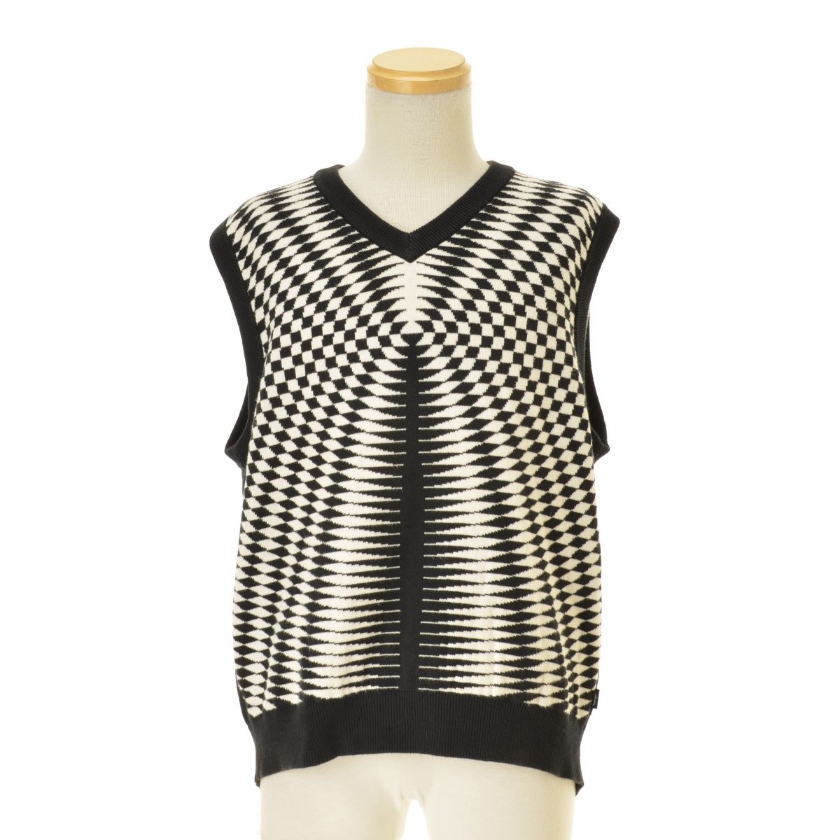 最安値，SALE 【STUSSY】PSYCHEDELIC CHECK VESTニットベスト