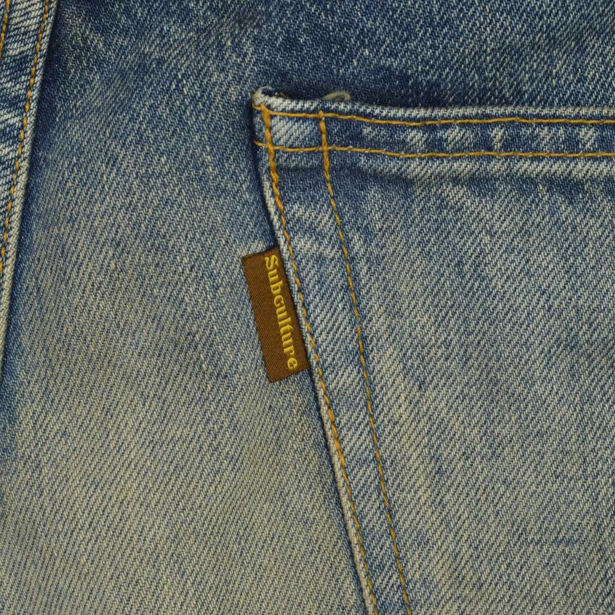 SUBCULTURE】SCPT-CL09 100本限定 66 加工セルヴィッジデニムパンツ