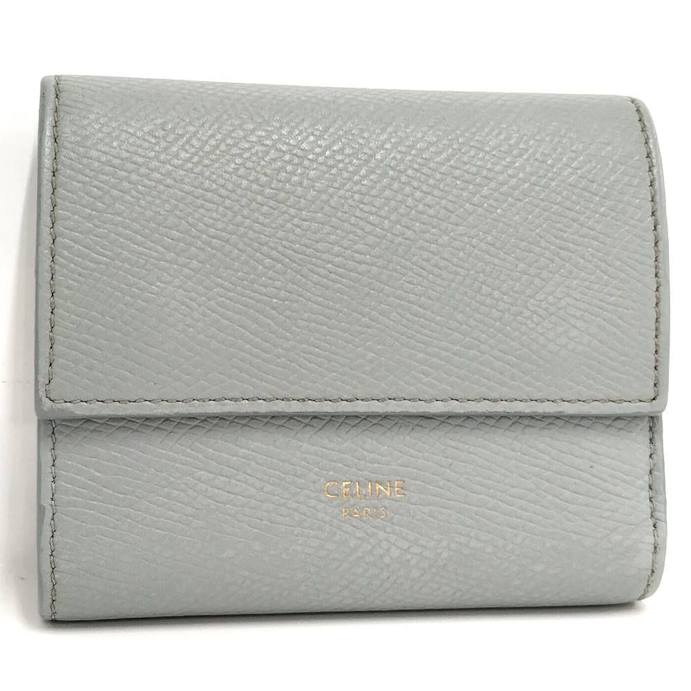 CELINE スモール トリフォールドウォレット 三つ折り財布 10B573BEL