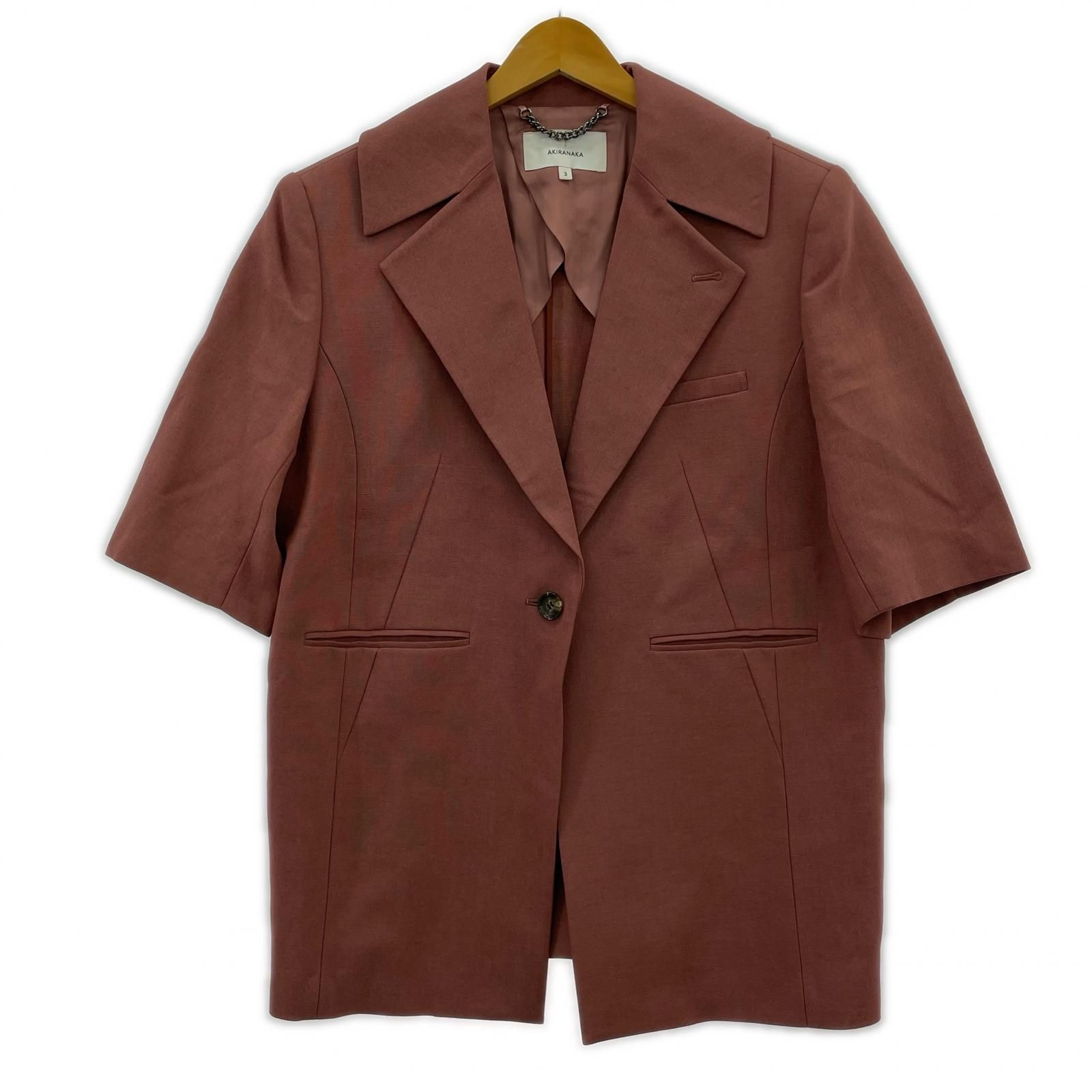 ジャケット・アウター AKIRA NAKA Nicola wide collar jacket ﾋﾟﾝｸ