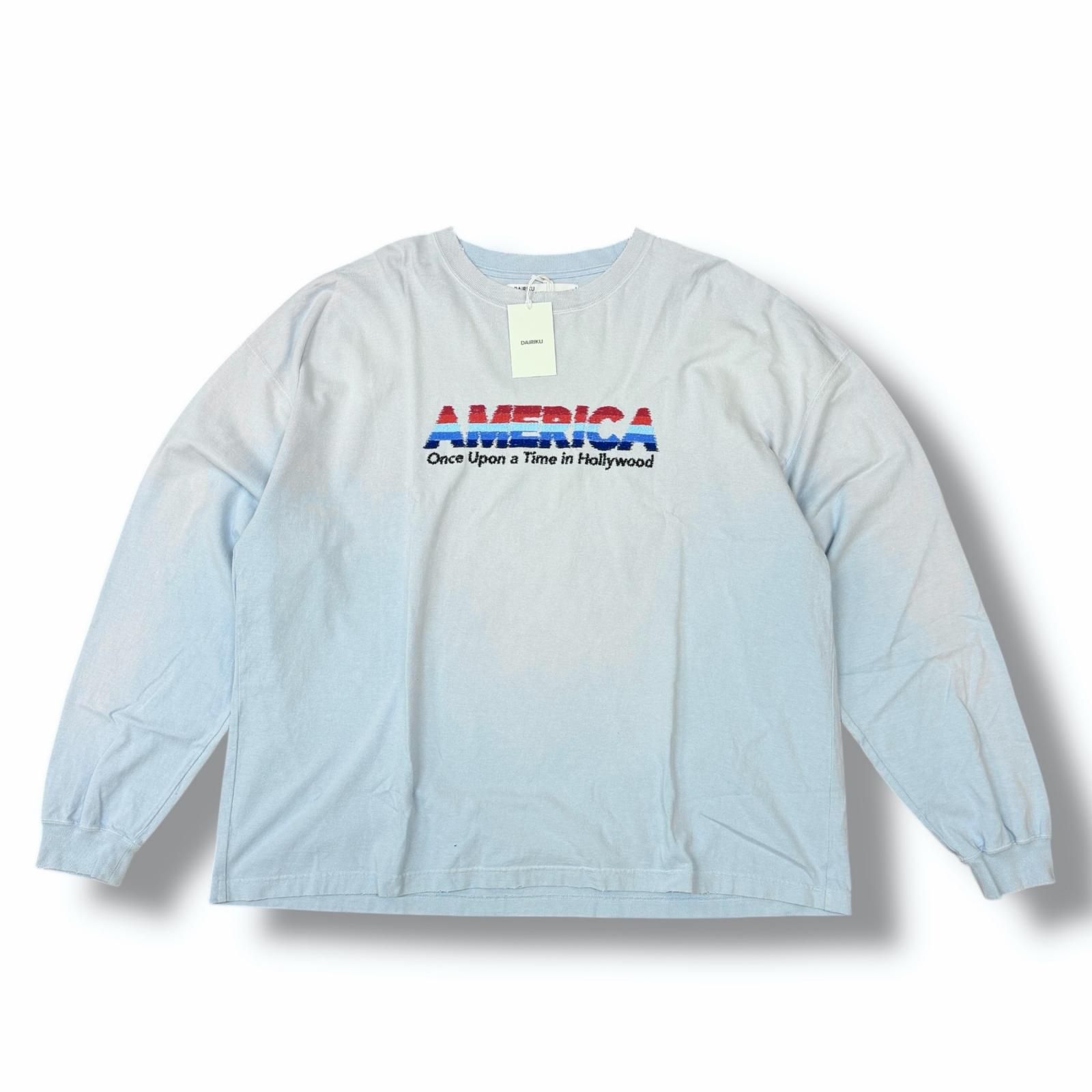 参考上代33000円 未使用 DAIRIKU 24SS “AMERICA“ Vintage Sunburn Tee