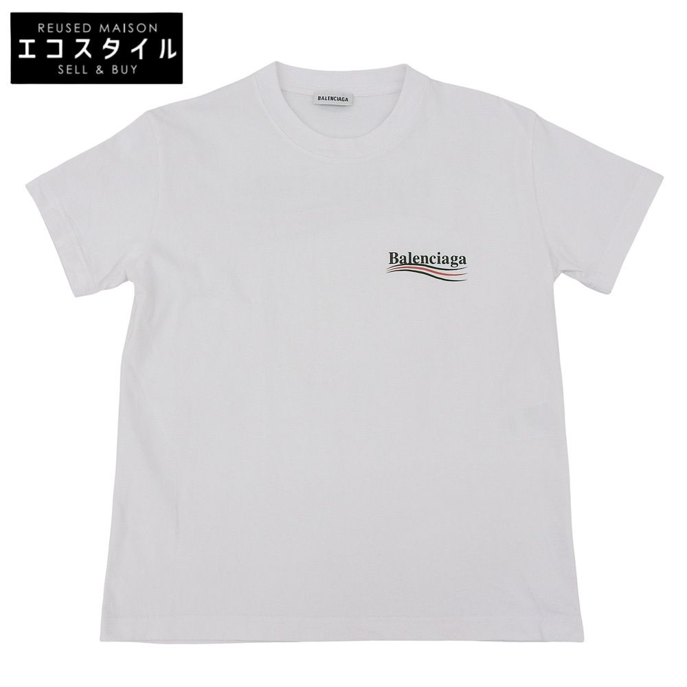 BALENCIAGA バレンシアガ 美品 ロゴ Tシャツ トップス レディース 白 