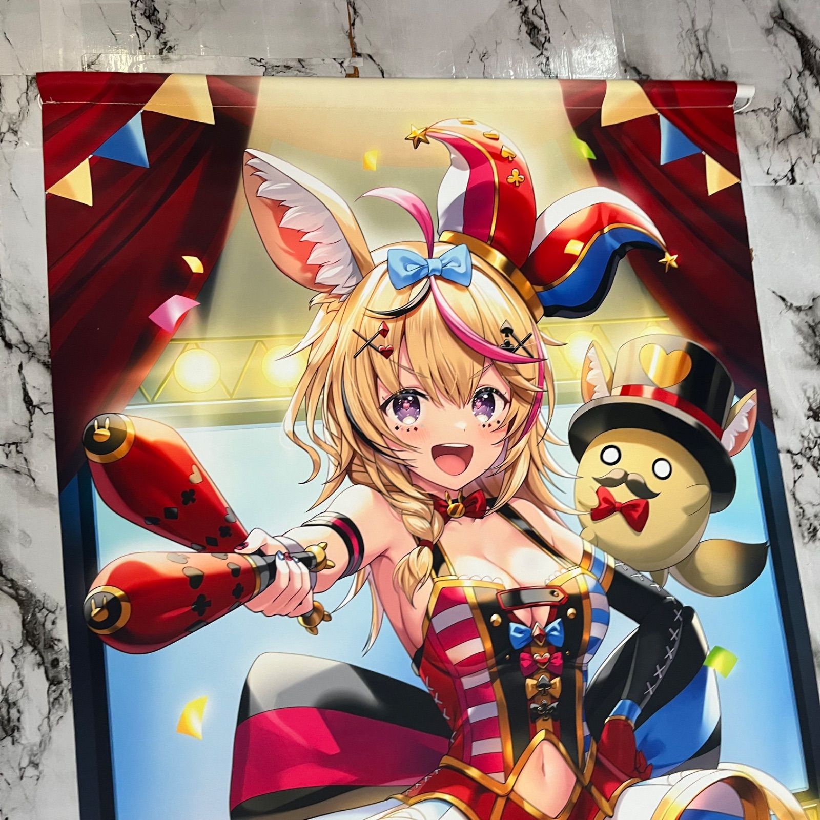 ホロライブ 尾丸ポルカ 等身大タペストリー 尾丸ポルカ 活動一周年記念