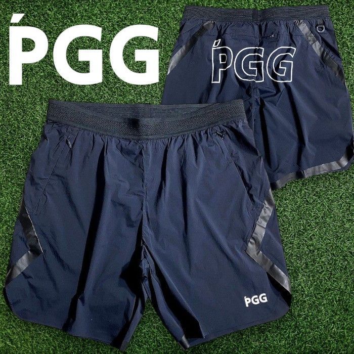 ゴルフ PEARLY GATES ブラックショートパンツ IPGロゴ