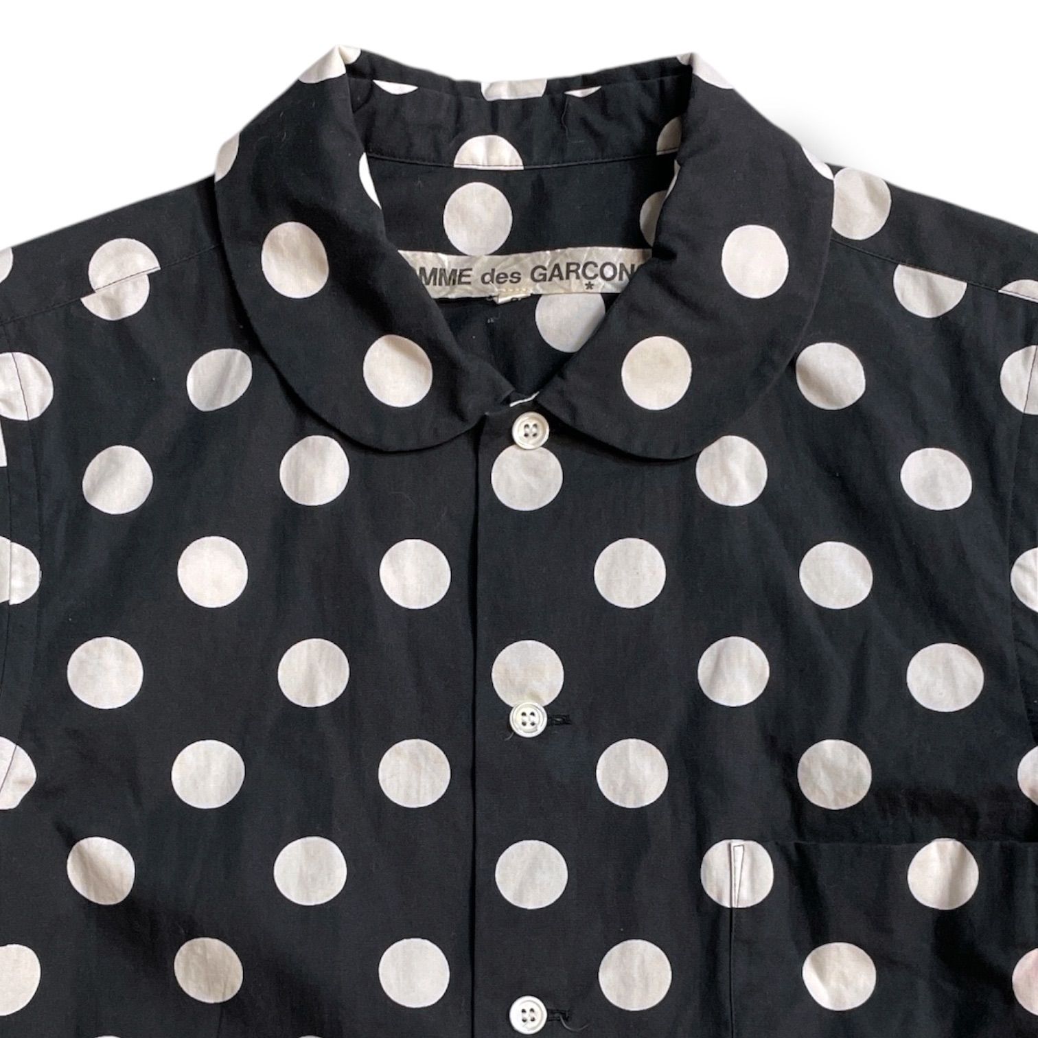 COMME des GARÇONS コムデギャルソン ドット柄 長袖シャツ ブラウス