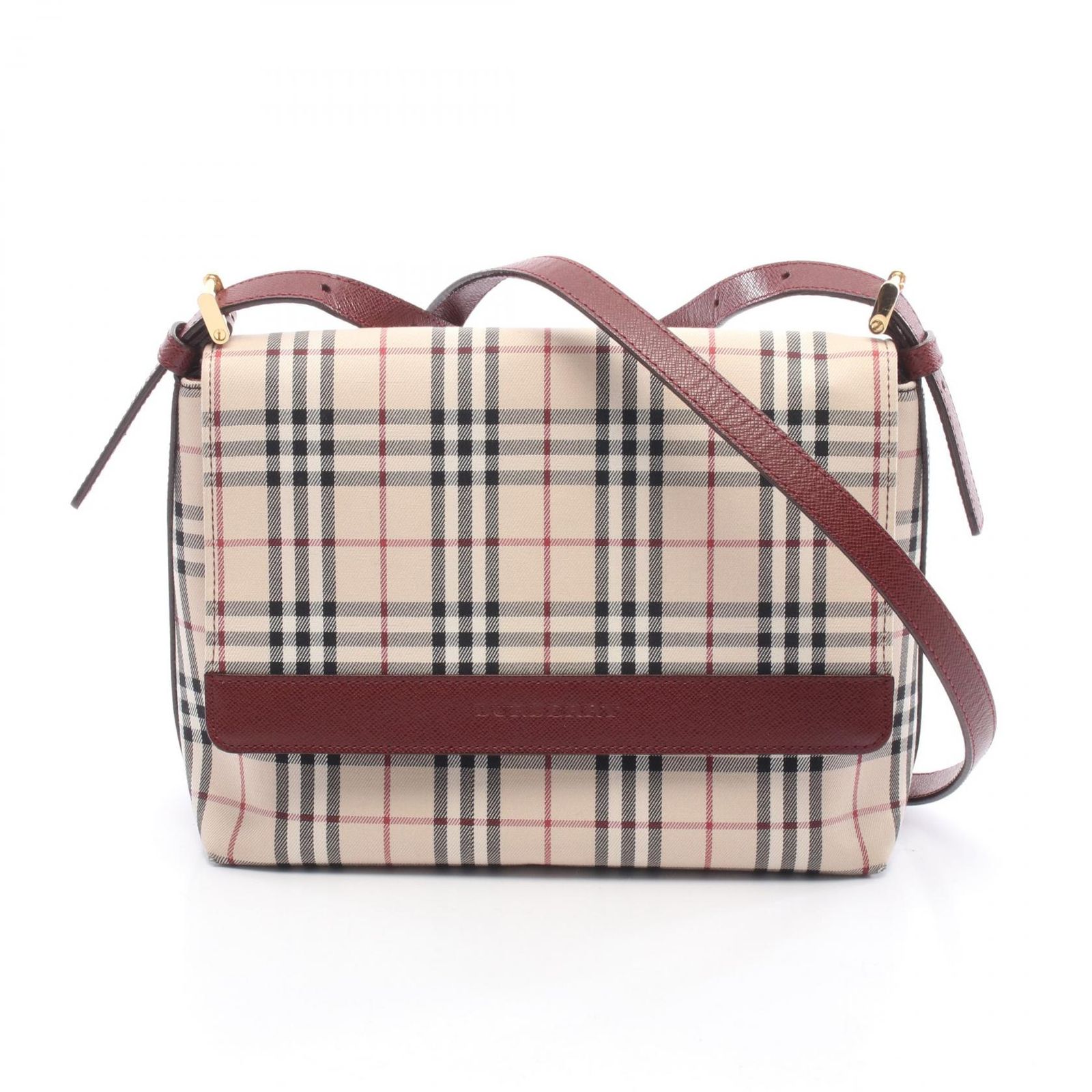 バーバリー BURBERRY ショルダーバッグ ノバチェック ベージュ 