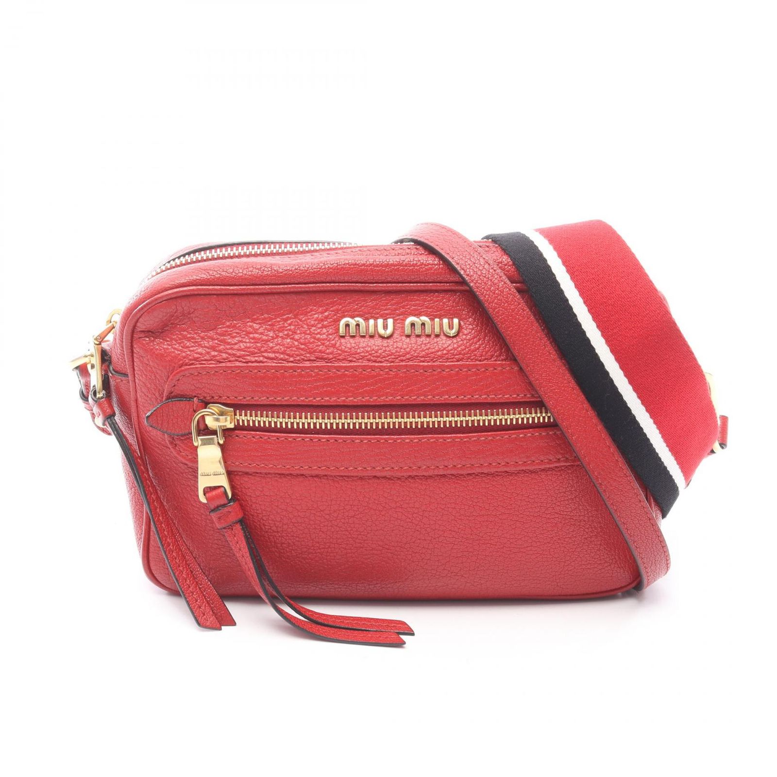 ミュウ ミュウ Miu Miu ショルダーバッグ MADRAS マドラス 2WAY 5BH116
