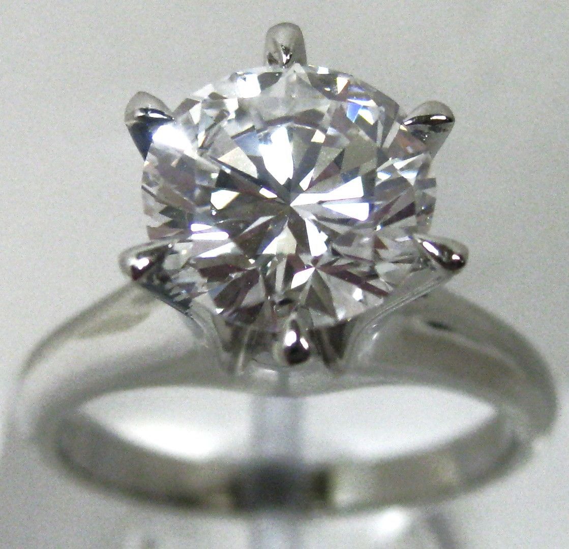 極美品 Pt900プラチナ リング指輪 ダイヤ立爪3.010ct D-VS1-G - メルカリ