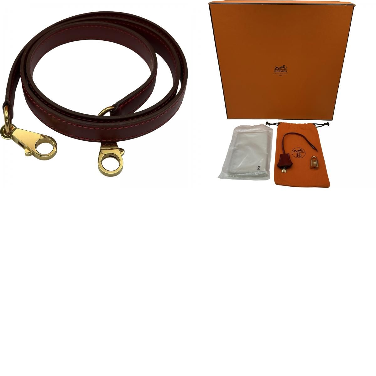エルメス HERMES ケリー32 □H刻 ルージュヴィフ ゴールド金具 