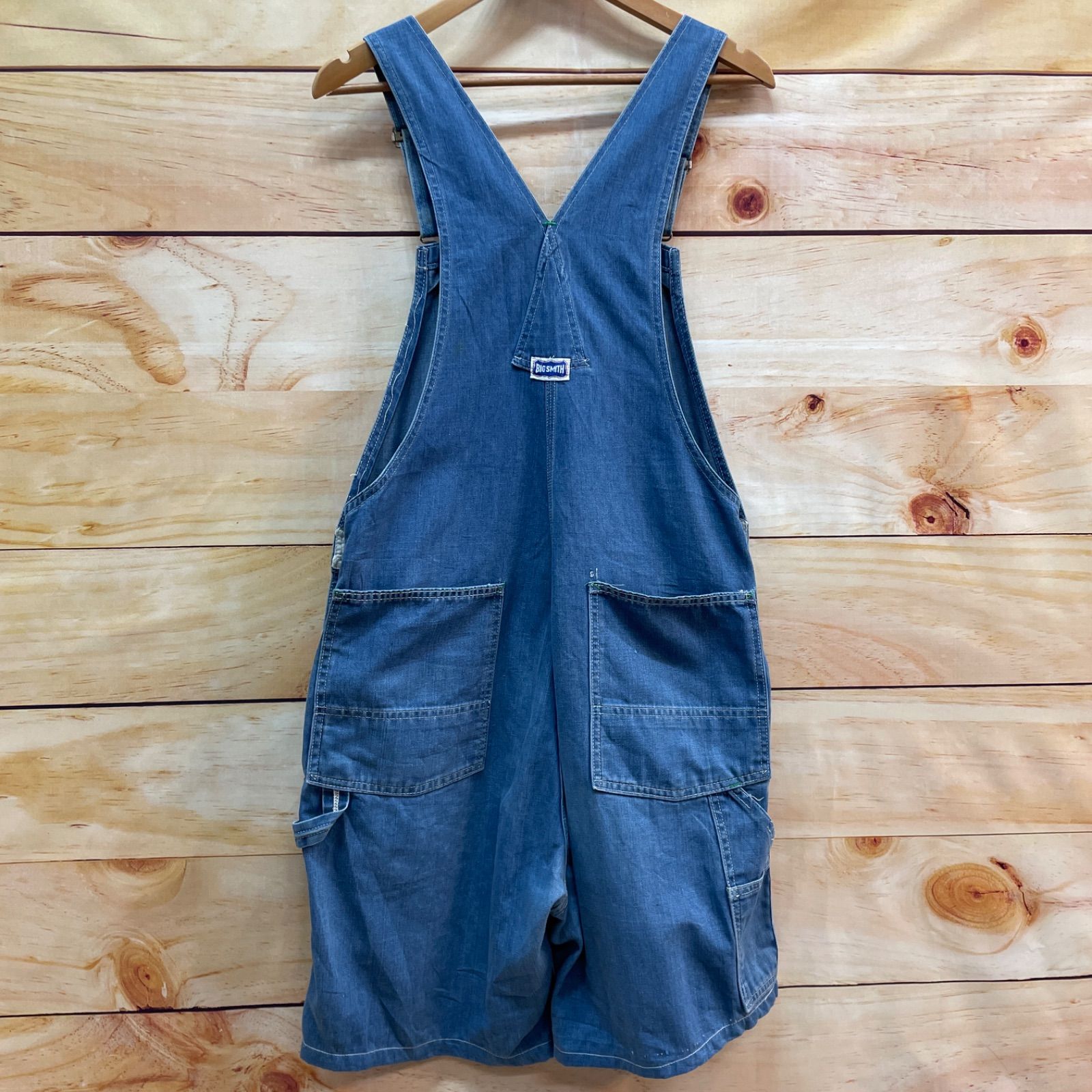 70s 80s USA製 BIG SMITH ヒッコリー デニム オーバーオール BIG SMITH デニムオーバーオール70s80s USA製 BIG SMITH - 70年代 with