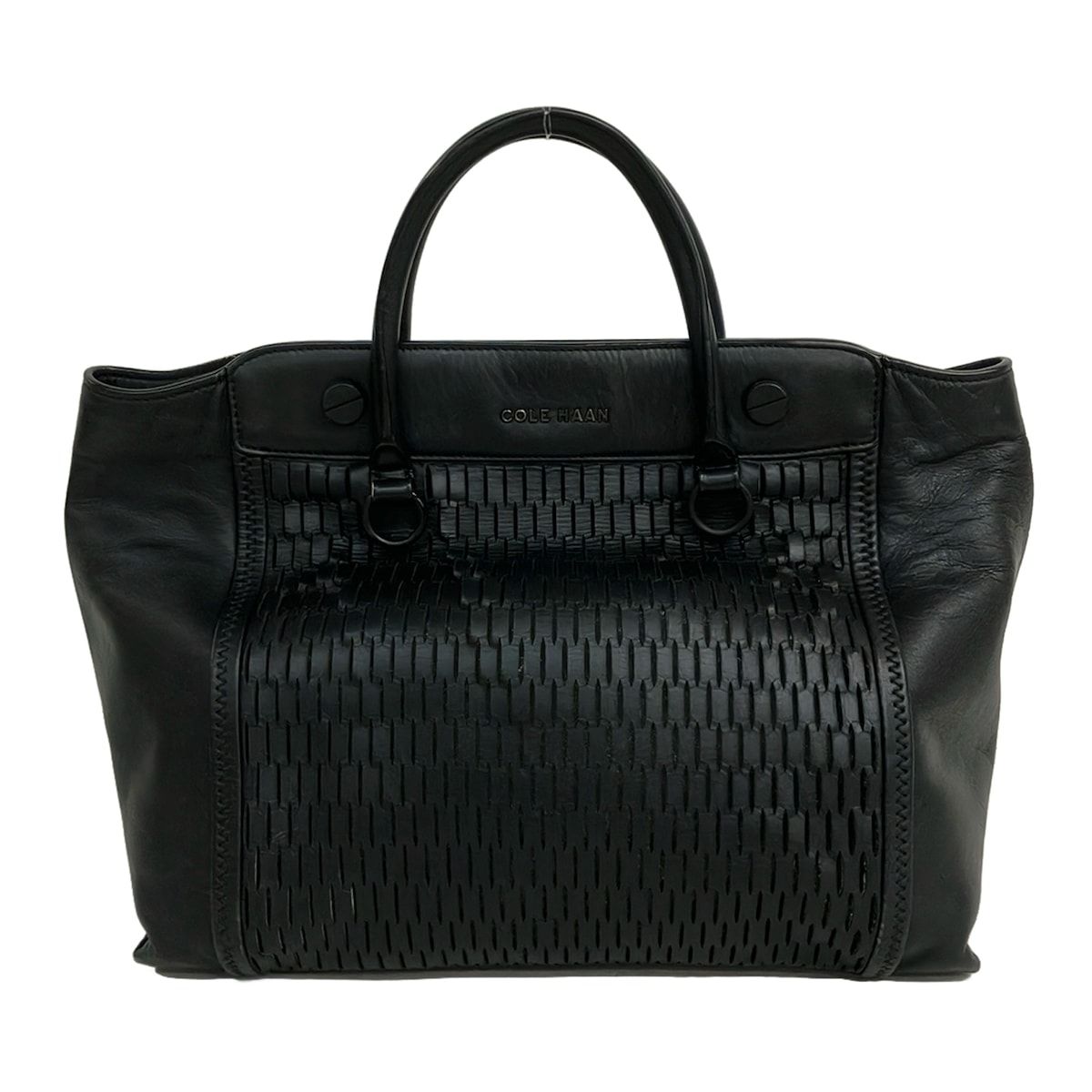 COLE HAAN(コールハーン) トートバッグ - 黒 レザー - メルカリ