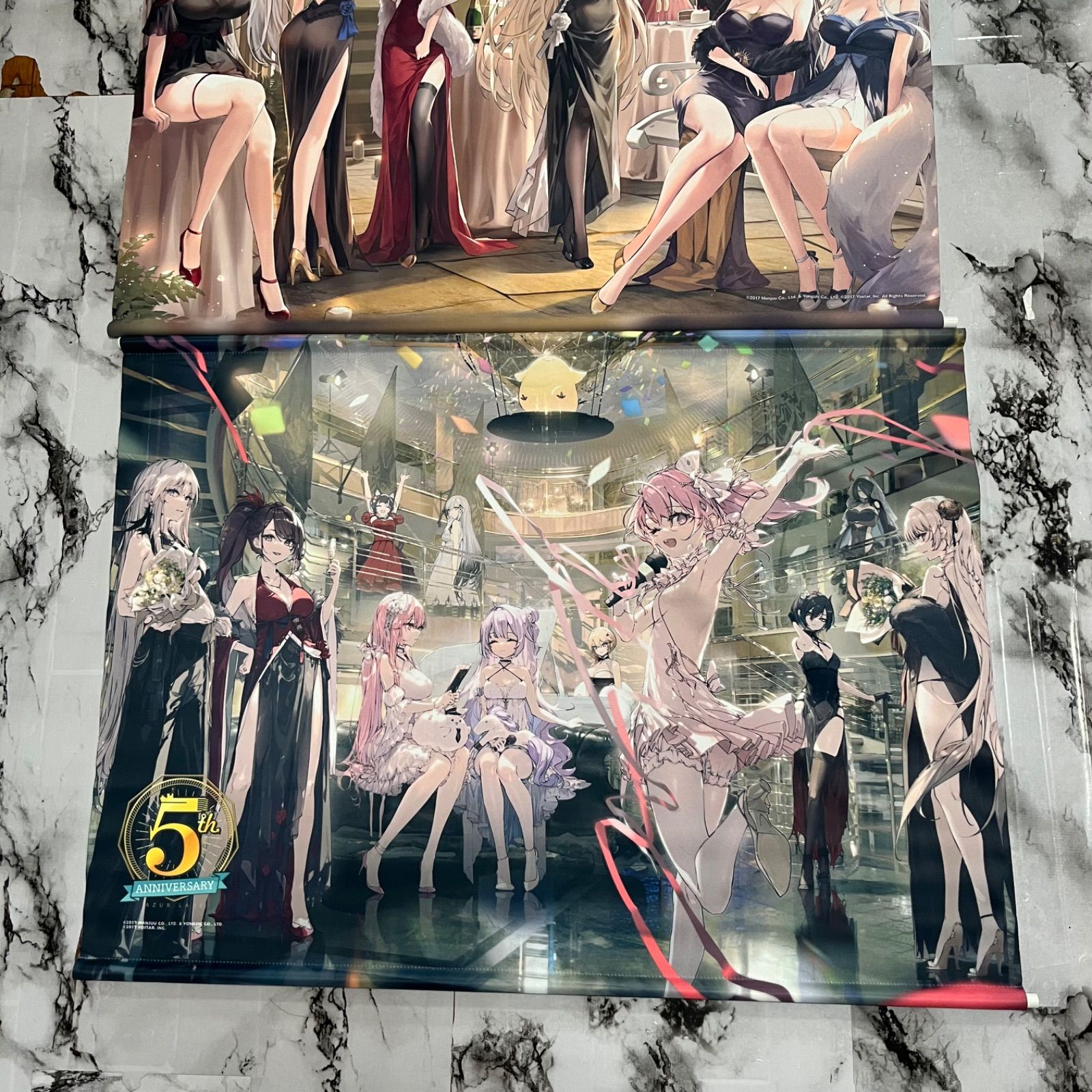 3本セット 祝杯はこの日に 6周年記念 B2タペストリー アズールレーン 6 