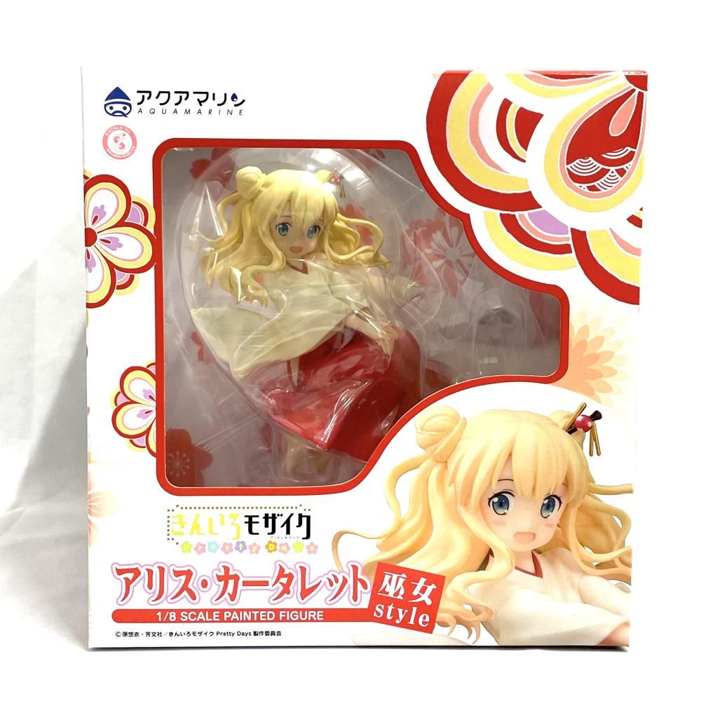 中古】未開封)アリス・カータレット 巫女style 1/8 きんいろモザイク