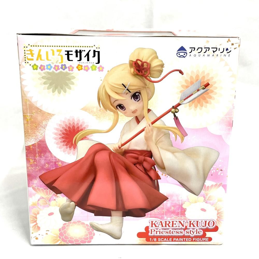 中古】未開封)九条カレン 巫女style 1/8 きんいろモザイク Pretty Days