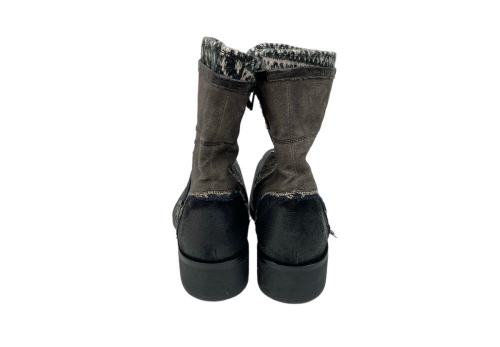 ギフチャークランプ GIFTUR CRUMP Side Zip Distressed Layered Boots