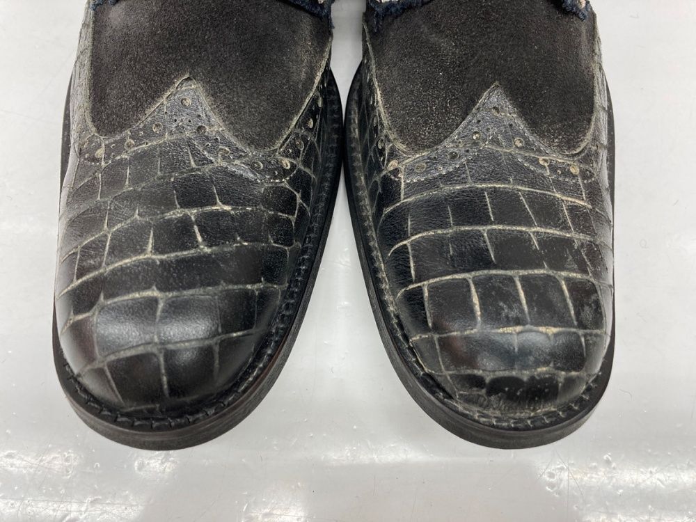 ギフチャークランプ GIFTUR CRUMP Side Zip Distressed Layered Boots