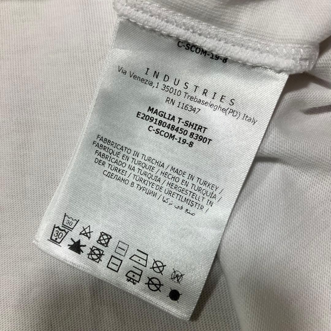 MONCLER ホワイト ロゴ Tシャツ M プリント 3S44 - メルカリ