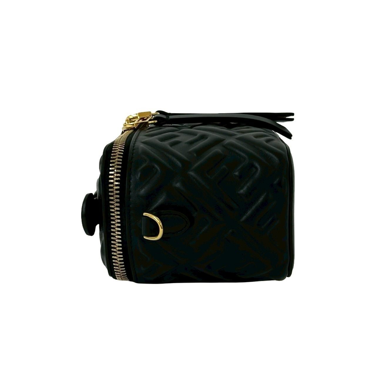 極 美品 FENDI フェンディ FF ロゴ エンボス レザー 本革 2way 